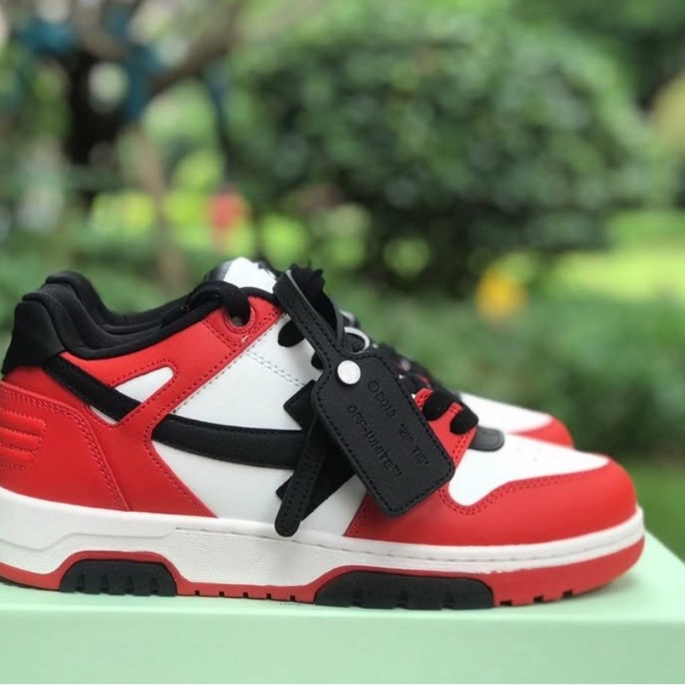 Off-White Red and Black Sneakers